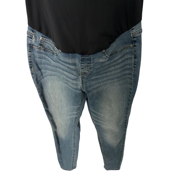 Levi Strauss maternity signature gold skinny jeans size Large - Picture 2 of 5